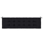 Cuscino per Panchina Quadro Nero 150 x 50 x 3 cm Tessuto Oxford