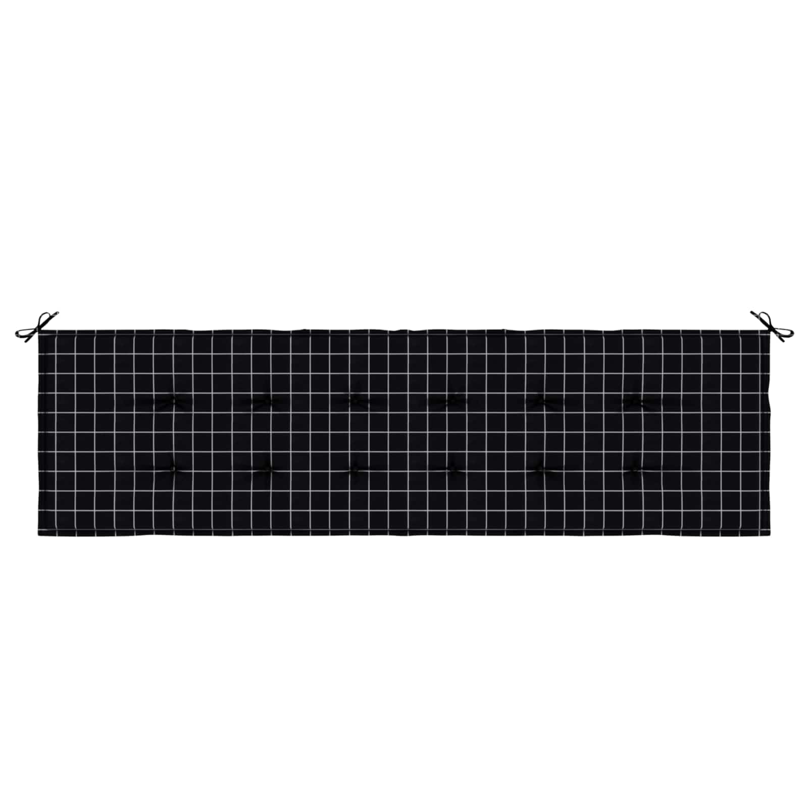 Cuscino per Panchina Quadro Nero 150 x 50 x 3 cm Tessuto Oxford