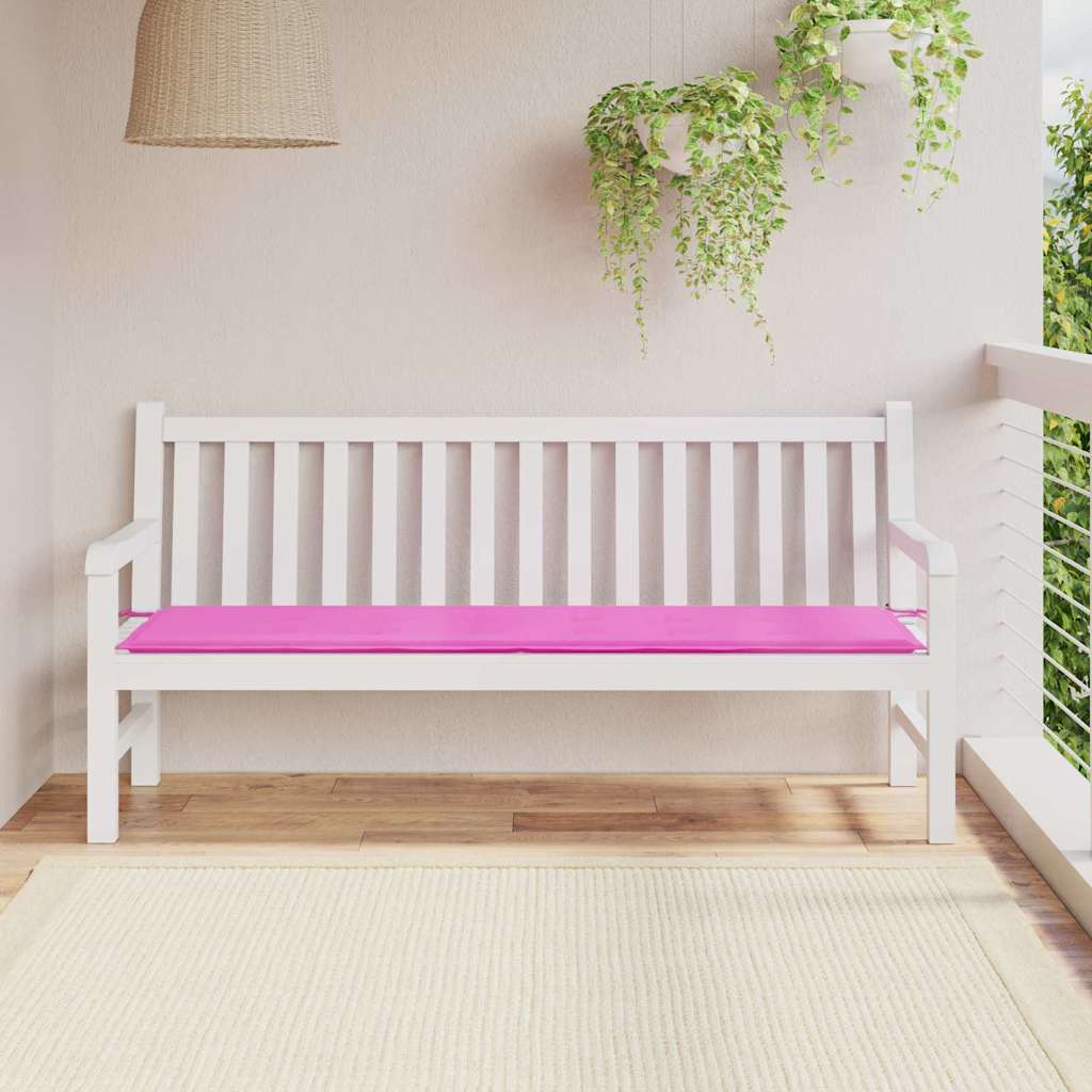 Cuscino per Panchina Rosa 150 x 50 x 3 cm Tessuto Oxford