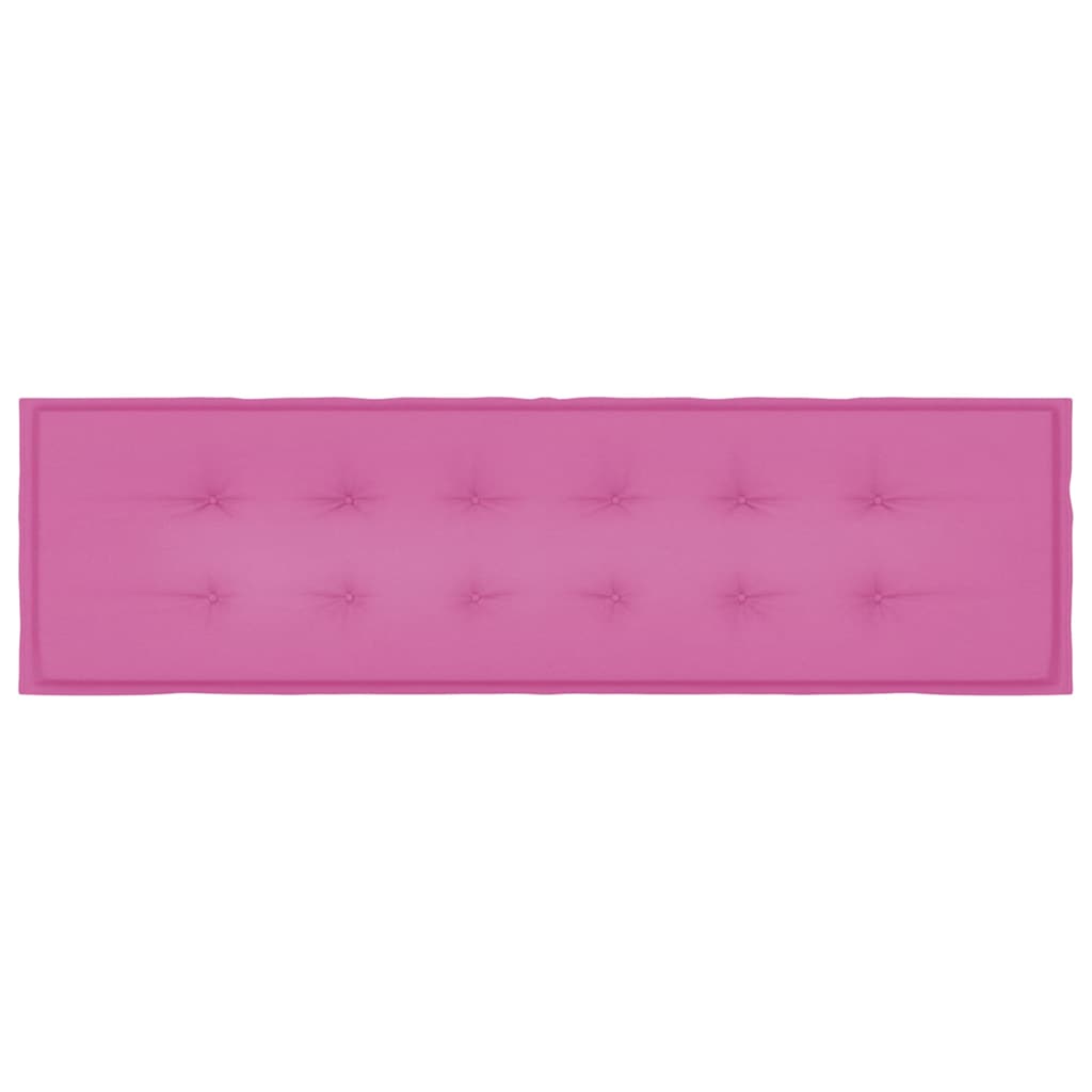 Cuscino per Panchina Rosa 150 x 50 x 3 cm Tessuto Oxford