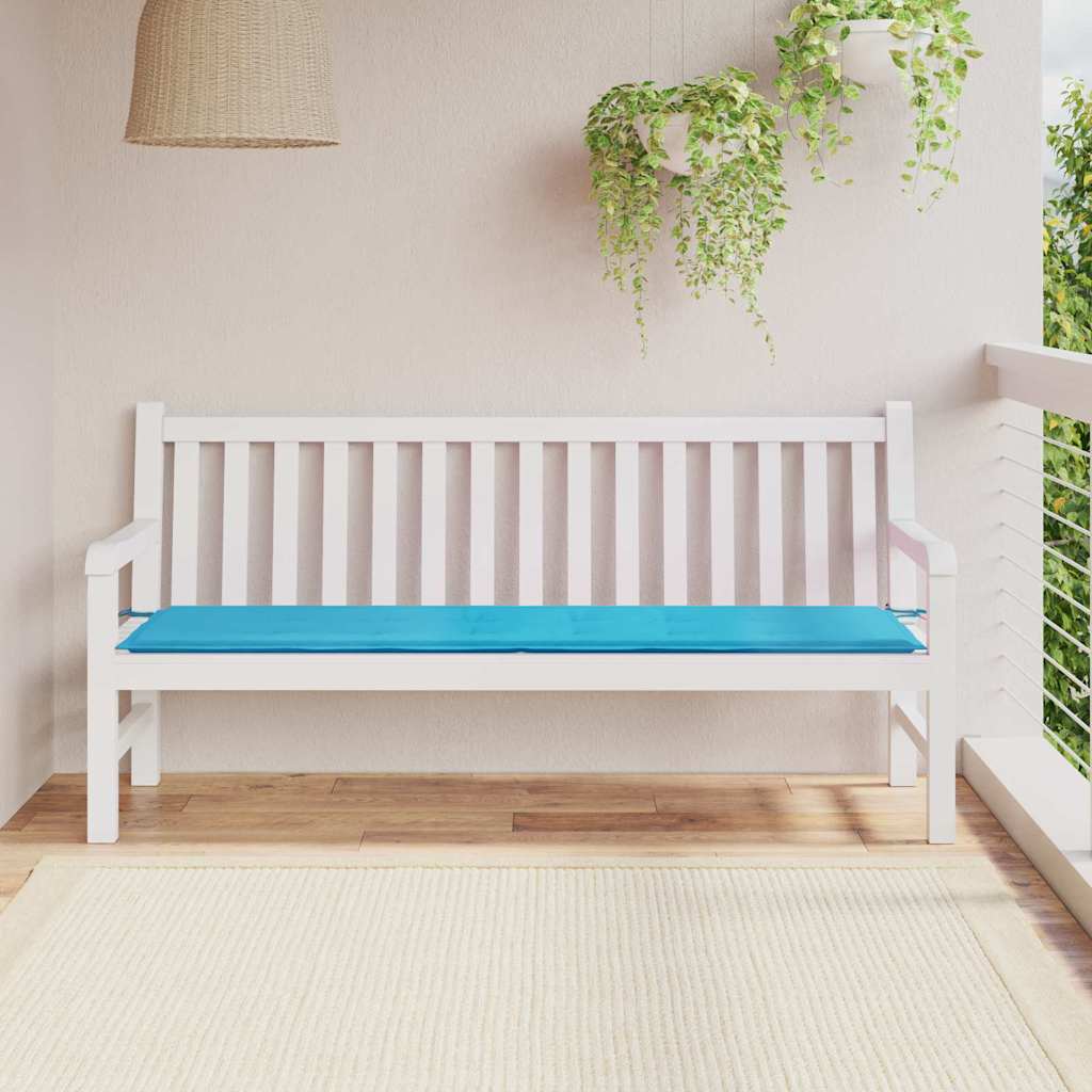 Cuscino per Panchina Turchese 150 x 50 x 3 cm Tessuto Oxford