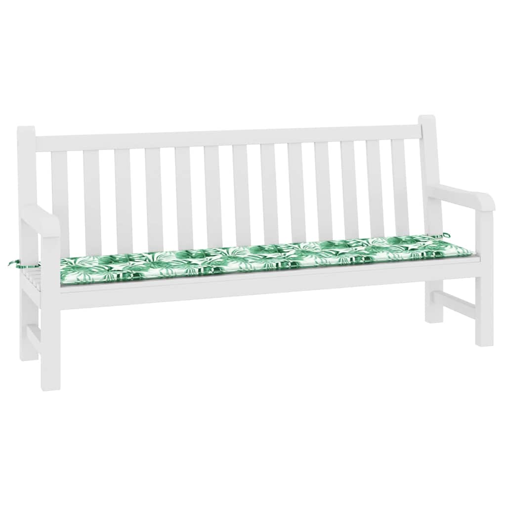 Cuscino per Panchina Foglia Motivo Foglia 200 x 50 x 3 cm