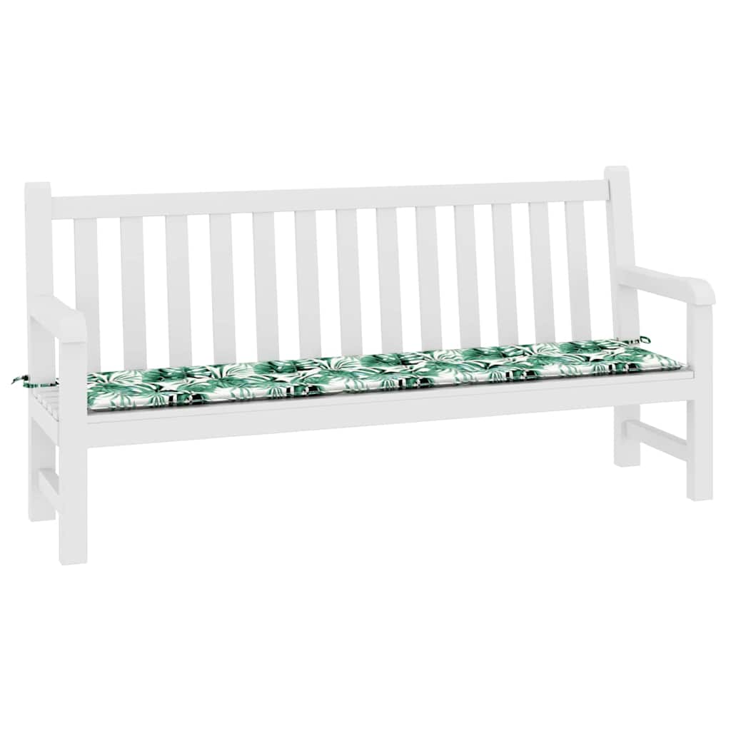 Cuscino per Panchina Foglia Motivo Foglia 200 x 50 x 3 cm