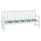 Cuscino per Panchina Foglia Motivo Foglia 200 x 50 x 3 cm