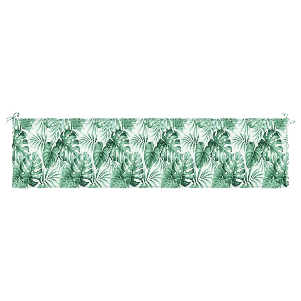 Cuscino per Panchina Foglia Motivo Foglia 200 x 50 x 3 cm