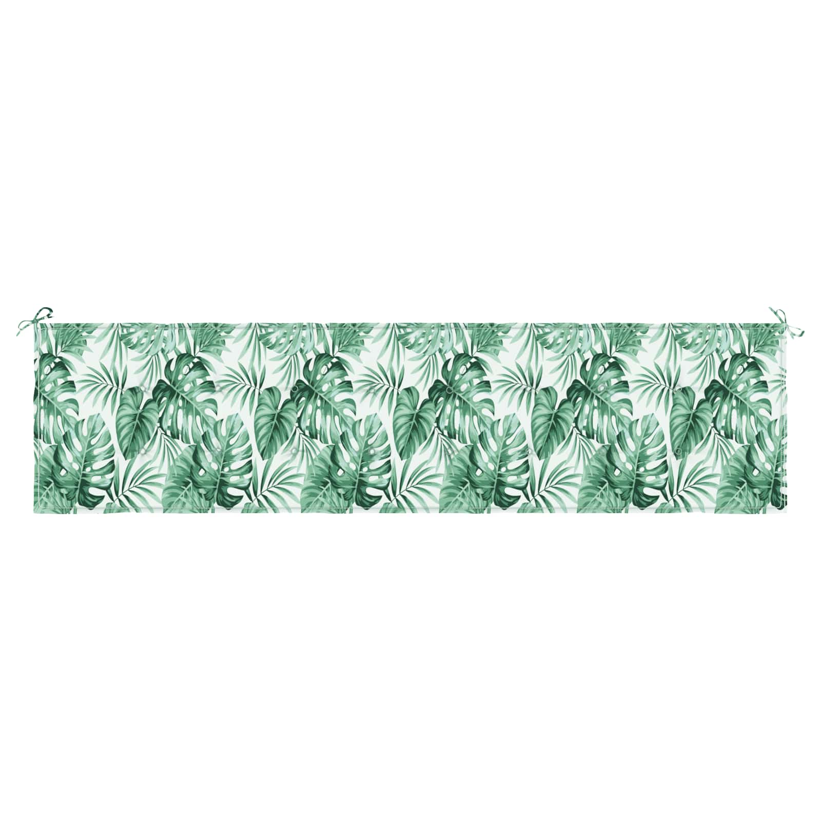 Cuscino per Panchina Foglia Motivo Foglia 200 x 50 x 3 cm