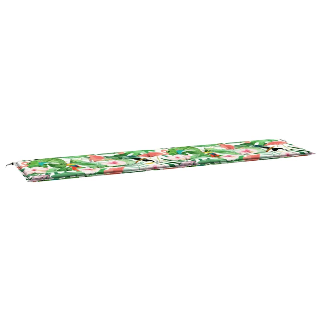 Cuscino per Panca da Giardino Multicolore 200x50x4cm in Tessuto