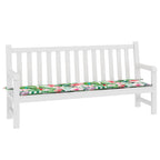 Cuscino per Panca da Giardino Multicolore 200x50x4cm in Tessuto