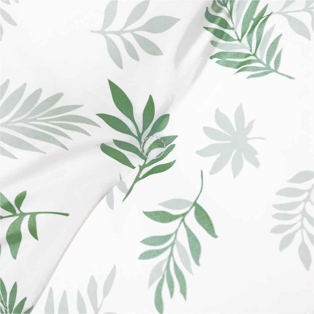 Cuscino Panca da Giardino Motivo a Foglie 200x50x4 cm Tessuto