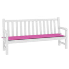 Cuscino per Panca da Giardino Rosa 200x50x4 cm in Tessuto
