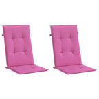 Cuscini per Sedie 2 pz Rosa 120x50x3 cm in Tessuto