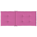 Cuscini per Sedia con Schienale Alto 4pz Rosa in Tessuto