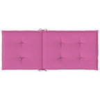 Cuscini per Sedia con Schienale Alto 6pz Rosa in Tessuto