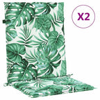Cuscini posteriori Foglia 2 pcs Motivo Foglia 100 x 50 x 3 cm