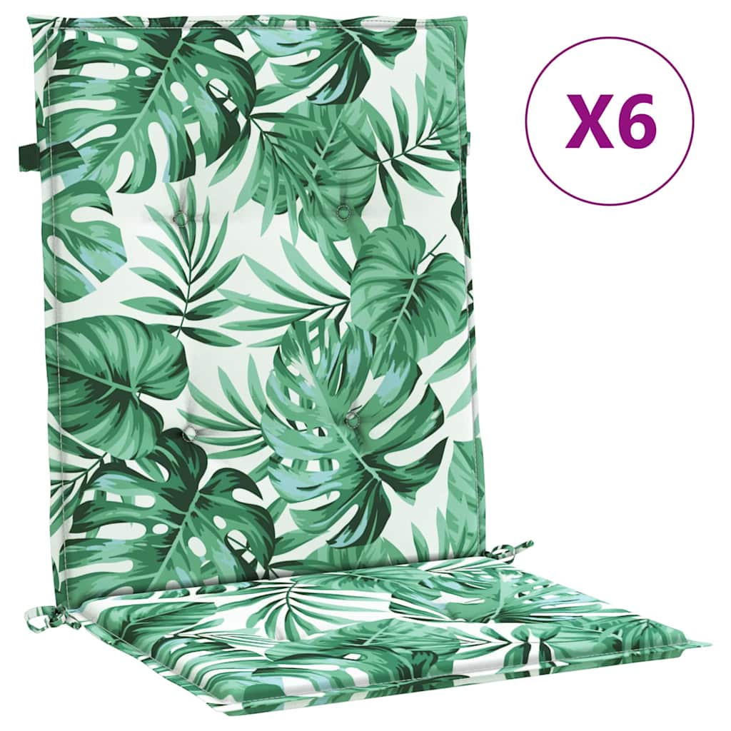 Cuscini posteriori Foglia 6 pcs Motivo Foglia 100 x 50 x 3 cm