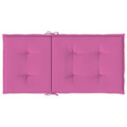 Cuscini per Sedia con Schienale Basso 2 pz Rosa in Tessuto