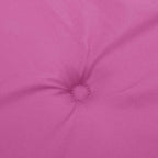 Cuscini per Sedia con Schienale Basso 4 pz Rosa in Tessuto