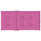 Cuscini per Sedia con Schienale Basso 6 pz Rosa in Tessuto