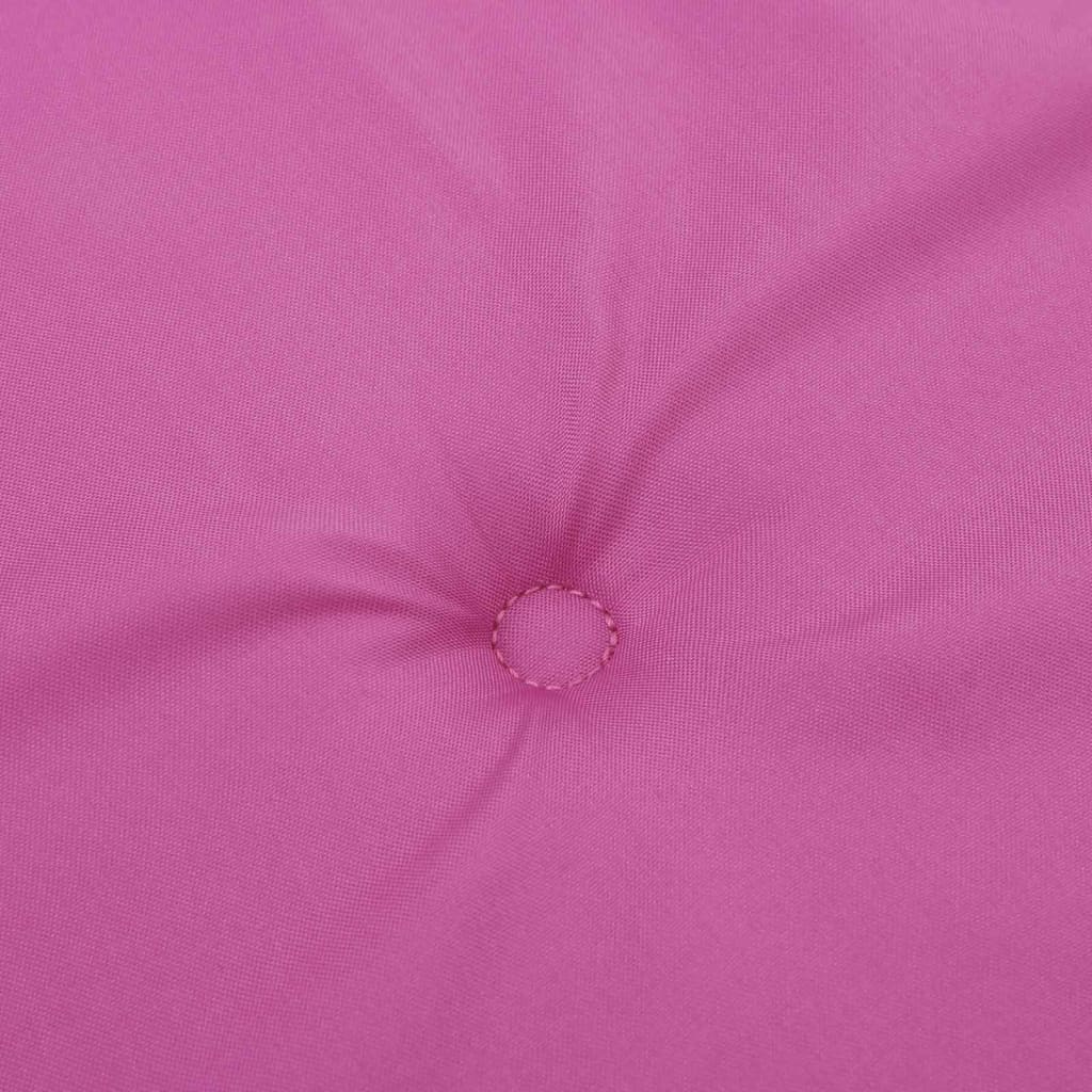 Cuscini per Sedia con Schienale Basso 6 pz Rosa in Tessuto