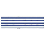 Cuscino per Sedia Sdraio a Strisce Bianche e Blu Tessuto Oxford