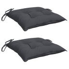 Cuscini per Sedia 2 pz Antracite 40x40x7 cm in Tessuto Oxford