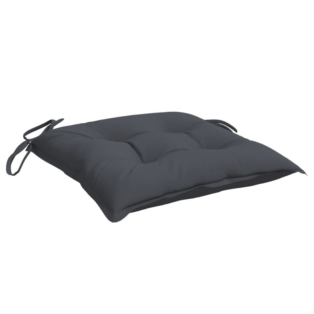 Cuscini per Sedia 4 pz Antracite 40x40x7 cm in Tessuto Oxford
