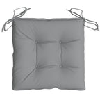 Cuscini per Sedia 6 pz Grigi 40x40x7 cm in Tessuto Oxford