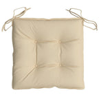 Cuscini per Sedia 4 pz Beige 40x40x7 cm in Tessuto Oxford