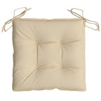 Cuscini per Sedia 6 pz Beige 40x40x7 cm in Tessuto Oxford