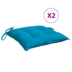 Cuscini per Sedia 2 pz Azzurro 40x40x7 cm in Tessuto Oxford