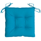Cuscini per Sedia 2 pz Azzurro 40x40x7 cm in Tessuto Oxford