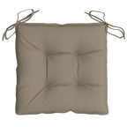 Cuscini per Sedia 2 pz Tortora 40x40x7 cm in Tessuto Oxford