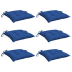 Cuscini per Sedia 6 pz Blu 40x40x7 cm in Tessuto Oxford