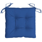 Cuscini per Sedia 6 pz Blu 40x40x7 cm in Tessuto Oxford