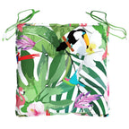Cuscini per Sedia 4 pz Multicolore 40x40x7 cm Tessuto
