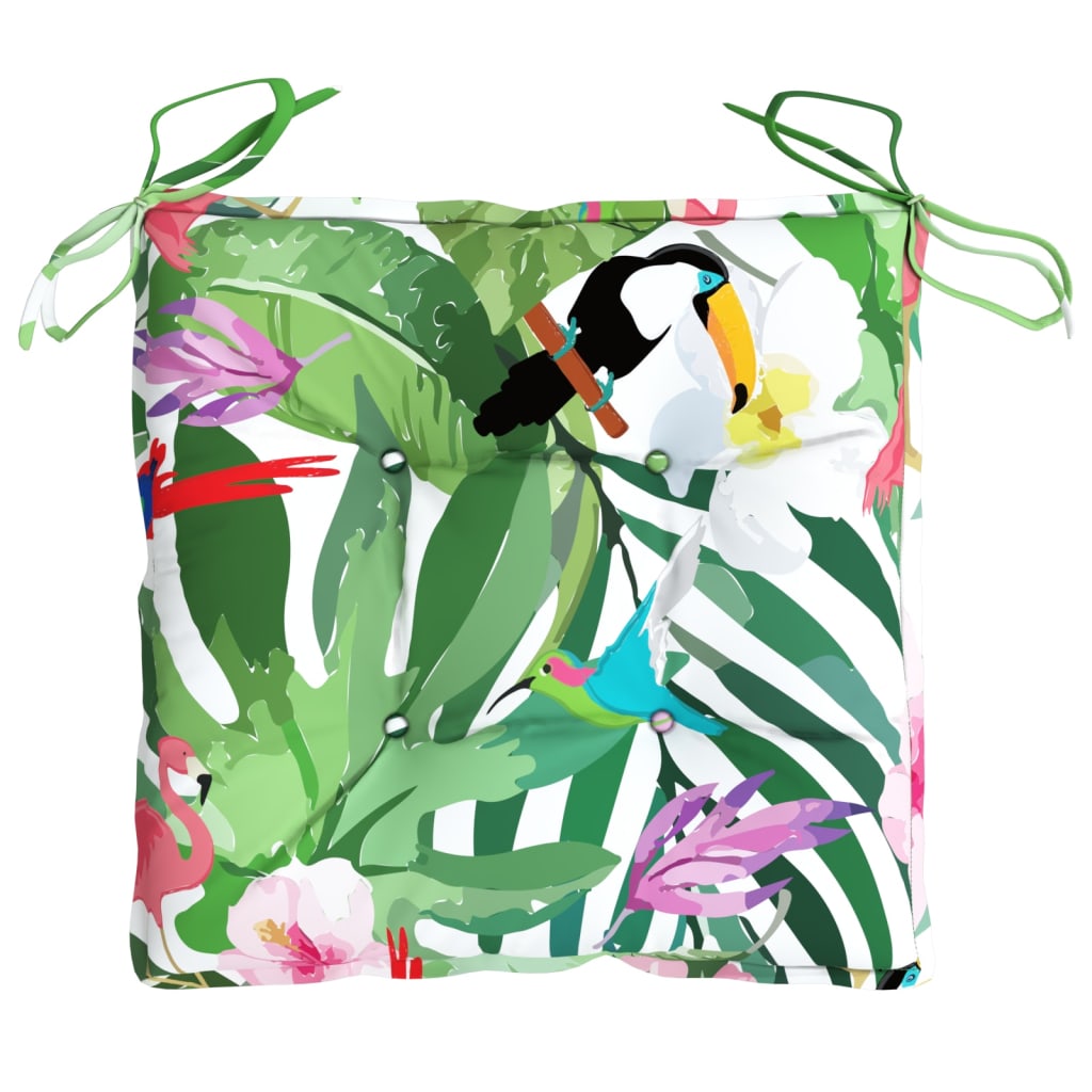 Cuscini per Sedia 4 pz Multicolore 40x40x7 cm Tessuto