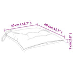 Cuscini per Sedia 4pz Rosa 40x40x7 cm Tessuto