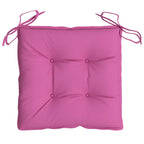 Cuscini per Sedia 6 pz Rosa 40x40x7 cm in Tessuto