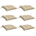 Cuscini per Pallet 6 pz Beige 50x50x7 cm Tessuto Oxford