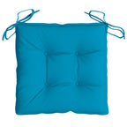 Cuscini per Pallet 2 pz Azzurri 50x50x7 cm in Tessuto Oxford