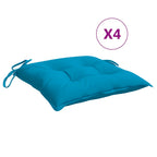 Cuscini per Pallet 4 pz Azzurri 50x50x7 cm in Tessuto Oxford