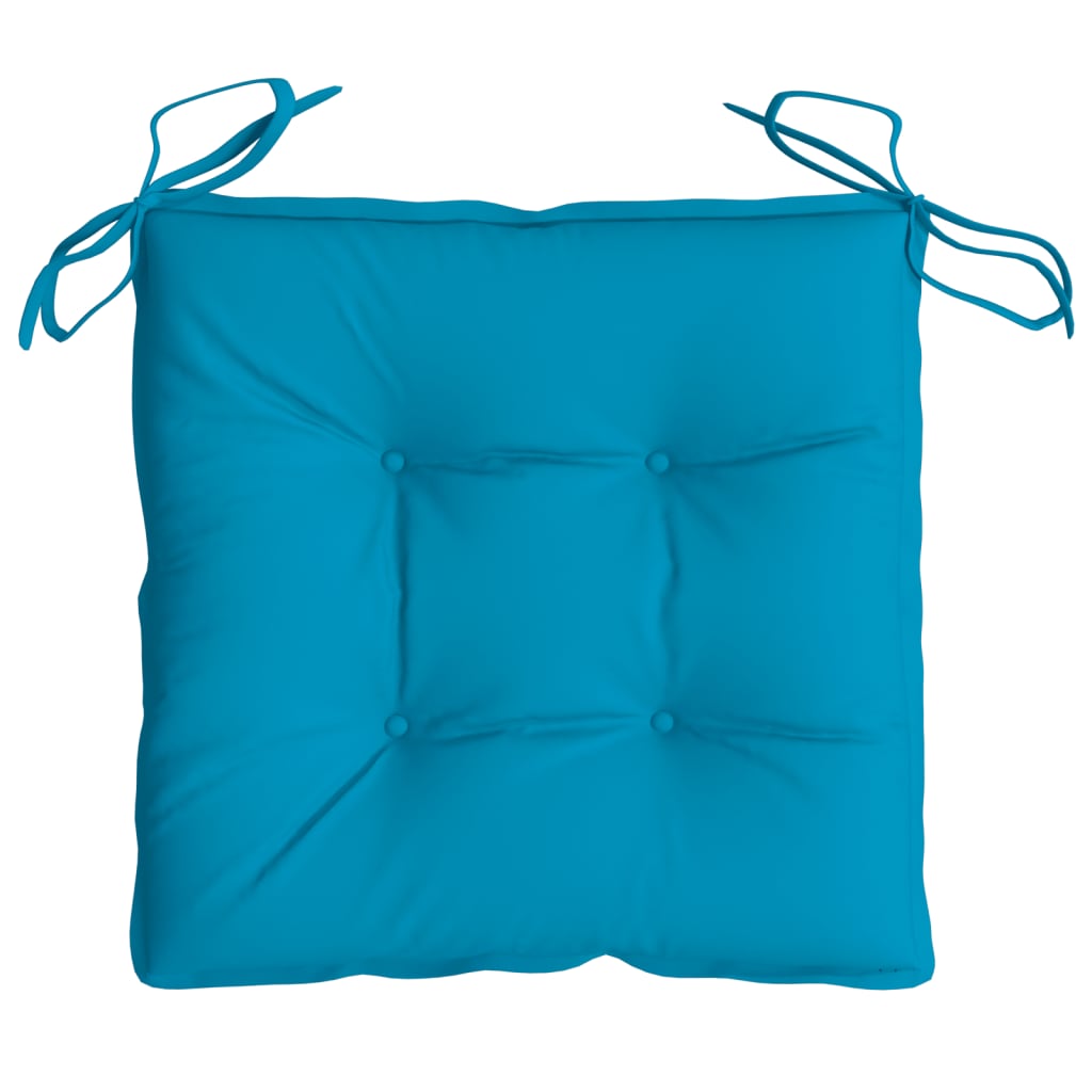 Cuscini per Pallet 6 pz Azzurri 50x50x7 cm in Tessuto Oxford