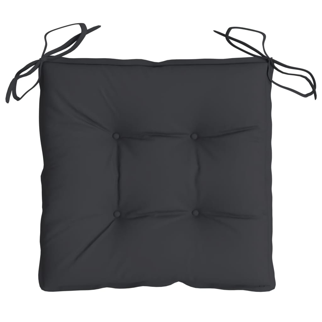 Cuscini per Pallet 2 pz Neri 50x50x7 cm Tessuto Oxford