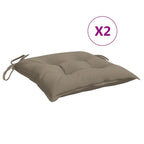 Cuscini per Pallet 2 pz Tortora 50x50x7 cm Tessuto Oxford