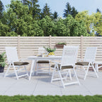 Cuscini per Pallet 4 pz Tortora 50x50x7 cm Tessuto Oxford