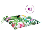 Cuscini per Sedia 2 pz Multicolore 50x50x7 cm in Tessuto Oxford