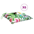 Cuscini per Sedia 6 pz Multicolori 50x50x7 cm in Tessuto Oxford