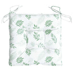 Cuscini per Sedia 4pz Motivo a Foglie 50x50x7 cm Tessuto Oxford