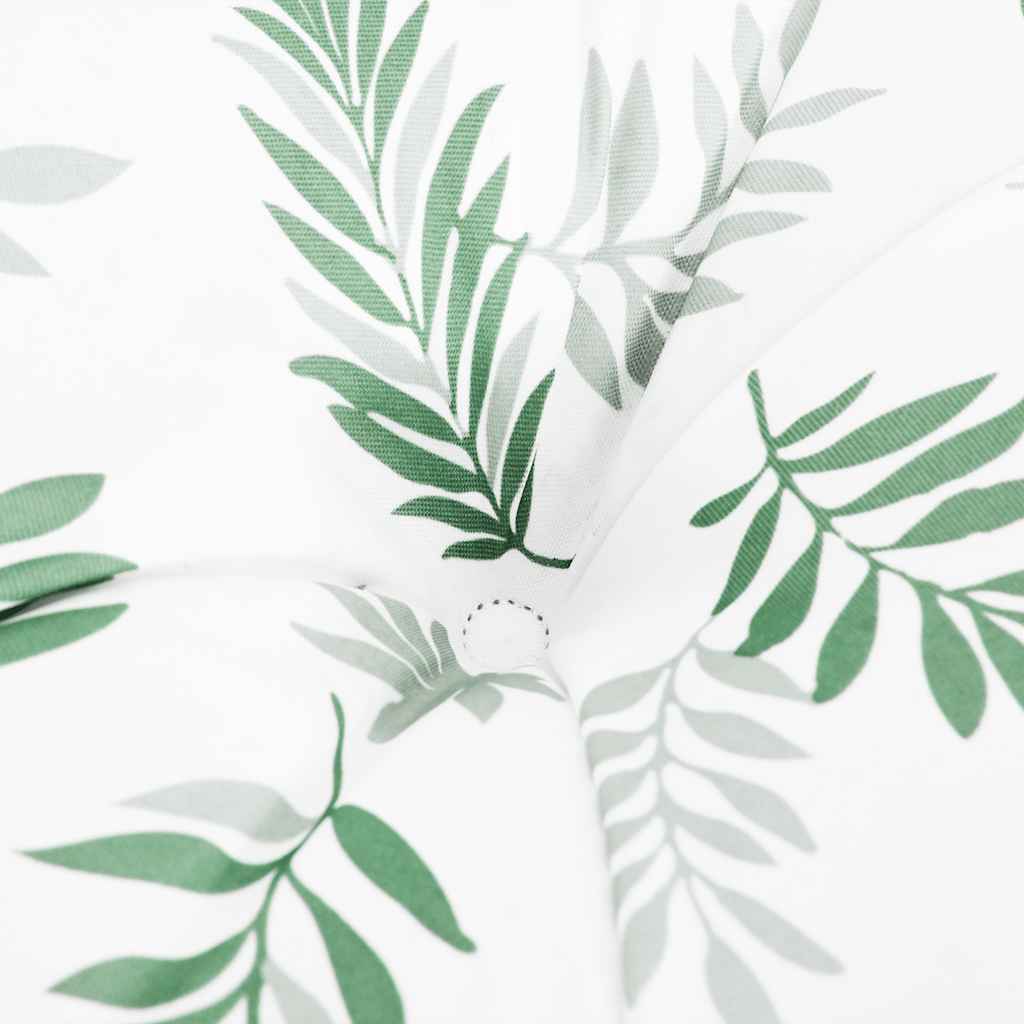 Cuscini per Sedia 4pz Motivo a Foglie 50x50x7 cm Tessuto Oxford