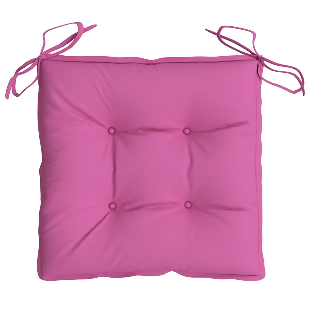 Cuscini per Sedia 6 pz Rosa 50x50x7 cm in Tessuto Oxford